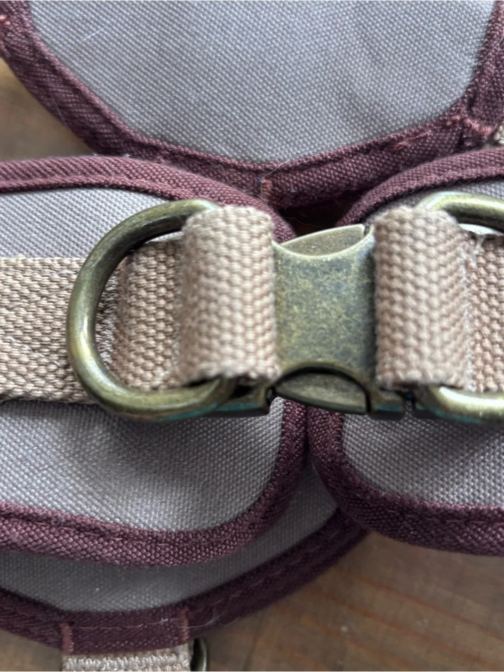 Reddy Canvas Step-In Dog Harness-Size Medium-Tan/Brown